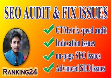 I will do website SEO audit with screaming frog and fix issues
