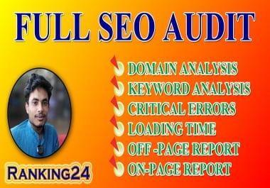 I will do best provide technical SEO audit your website