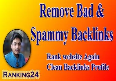 I will do bad backlinks SEO report and disavow toxic links
