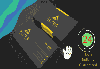 I will design stunning business cards within 24 hours