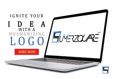 I will create a magnificent minimalist logo with eminent elegance