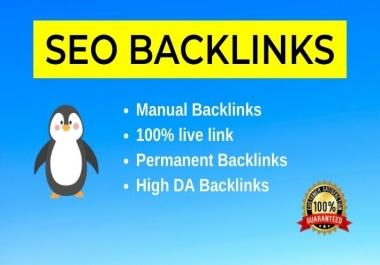 30 High Authority SEO Profile backlinks through whitehat link building- DA 40+