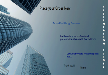 I will Create Your Professional Powerpoint Presentation Slides