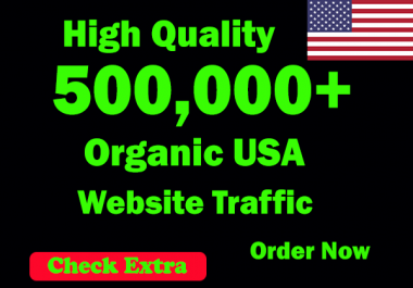 I Will Drive 500,000 USA Keyword Targeted/Social Media Traffic To Your Website within 30 Days.