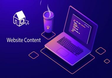 I will write 5X500 words Website Content details on Any Topic