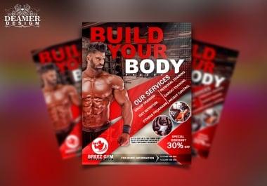 We will design attractive flyer,  brochure design with Unlimited revisions