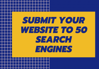 I will manually submit website URL to 50 Search Engines