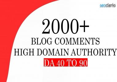 Get 2000+ High Quality Blog Comments