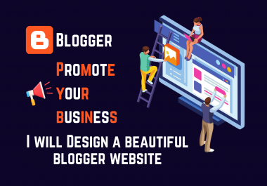 I will design a beautiful blogger website