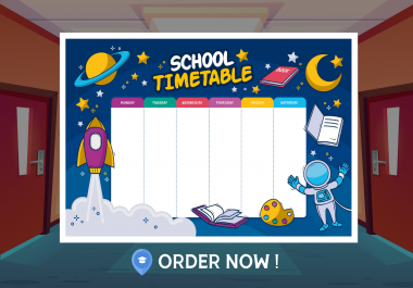 I will design attractive class shedule,  lesson plans