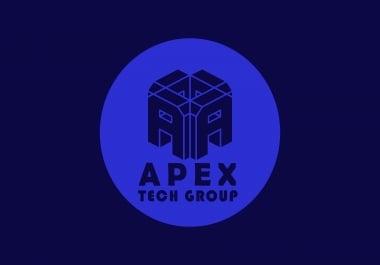 I will design modern amazing flat minimalist logo