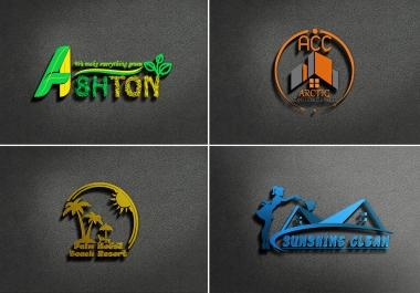 I will design creative 3d versatile logo designs