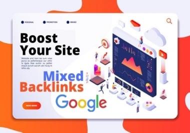 Manually 30 Mixed backlink permanent post with low spam score high Domain authority site