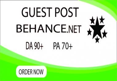 I will create guest post backlinks on behance. net