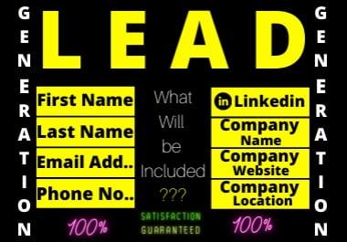 I will give you 100 valid Leads