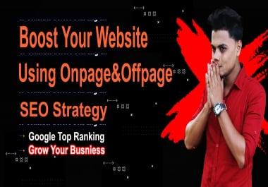 I will rank your website Top on Google by best SEO service and backlinks