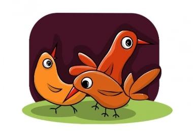 I will draw flat vector illustrations.