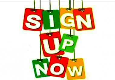 Give You 15 HQ signups or registration any websites,  affiliate links or referral