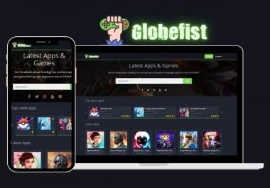 I will build an apk downloads website for you