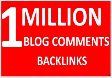do 1 million live check seo blog comment dofollow backlinks for your website