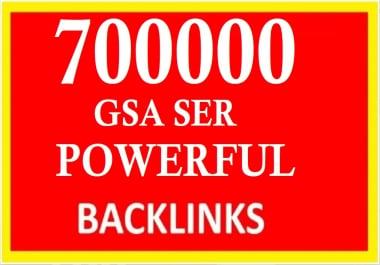 Rank your website on google by 700K gsa ser powerful backlinks