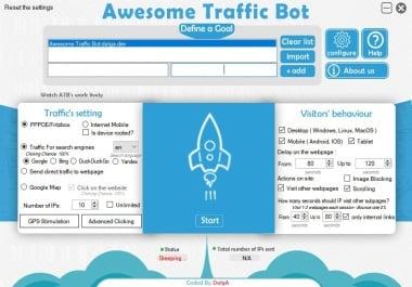 Awesome Traffic Bot - Without using Proxy & VPN