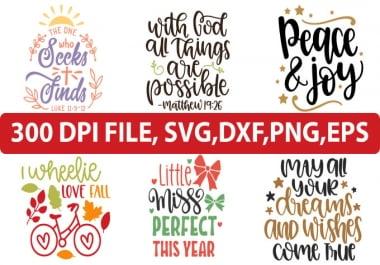 I will make t-shirt design with svg cutting file for Esty and others