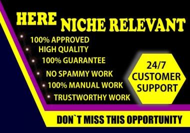 I will create 100 Niche Relevant Blog Comment seo backlin with high quality DA PA in manually