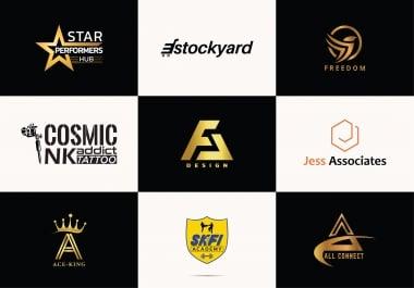 I will create minimalist unique logo design