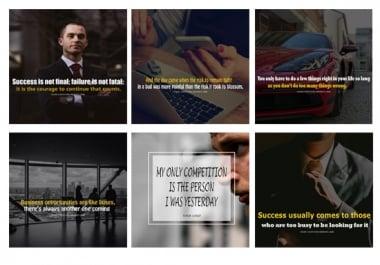 design motivational or inspirational 10 quotes images for instagram