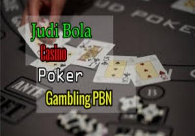 Build 150 High Quality Dofollow DA 40+ to 25+ Casino,  JudiPoker,  Gambling High Quality PBN Backlinks