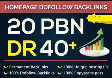 Build 20 High Quality Dofollow DR 40+ to 60 Casino,  Judi,  Poker,  Gambling HQ PBN Backlinks