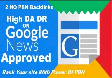 Create 2 HomePage Google News Approved PBN Backlinks &ndash Dofollow high Quality Backlinks