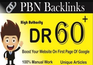 Create 5 DR 60+ Homepage PBN Backlinks To Skyrocket you SERP Improve Your Google Ranking