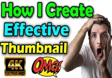 I will design amazing youtube thumbnail