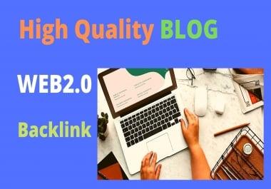 I will create 10 manually web 2 0 super blogs with login contextual backlinks