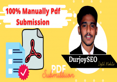 I will manually submit article or pdf to top document submission sites for top ranking