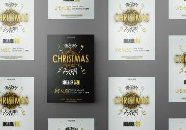 I will create a event flyer for party,  business or company