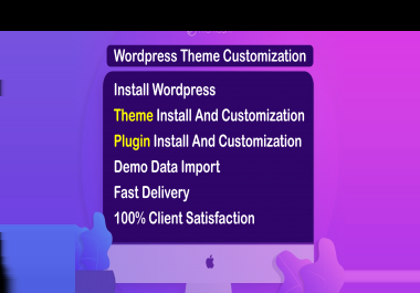 i will design wordpress website with premium theme and plugin customization
