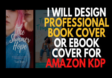 I will design professional book cover or ebook cover for Amazon KDP