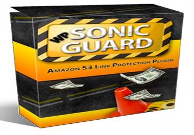 WP Sonic Guard Amazon S3 Link PRotection PLugin Software selling