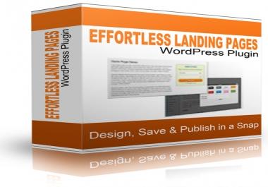 Effortless Landing pages WoedPress Plugin