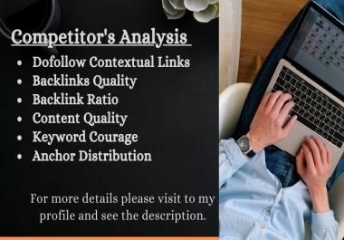 I will do In-depth Competitive Analysis