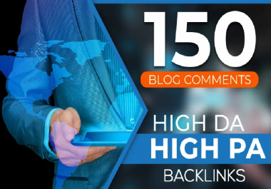 I will do manually 150 dofollow blog comment backlinks