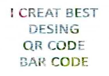 I create best design QR Code and barcode timely