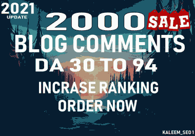 I will provide you upto 30 to 93+ da blog comments Backlinks