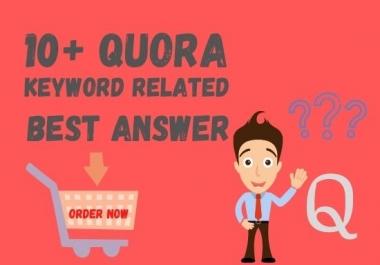 10 High Quality Quora Answer for you
