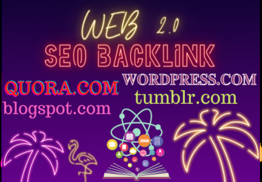 20 Web 2.0 High Authority Website Permanent Backlinks For Google Rankings