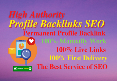 14 Profile backlinks High Authority link building permanent natural