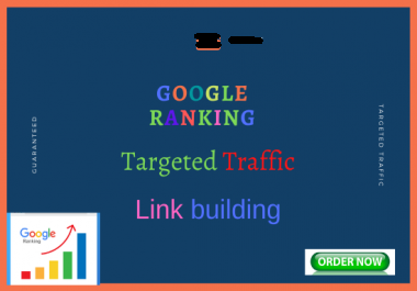 I offer google first page ranking with linkbuilding service